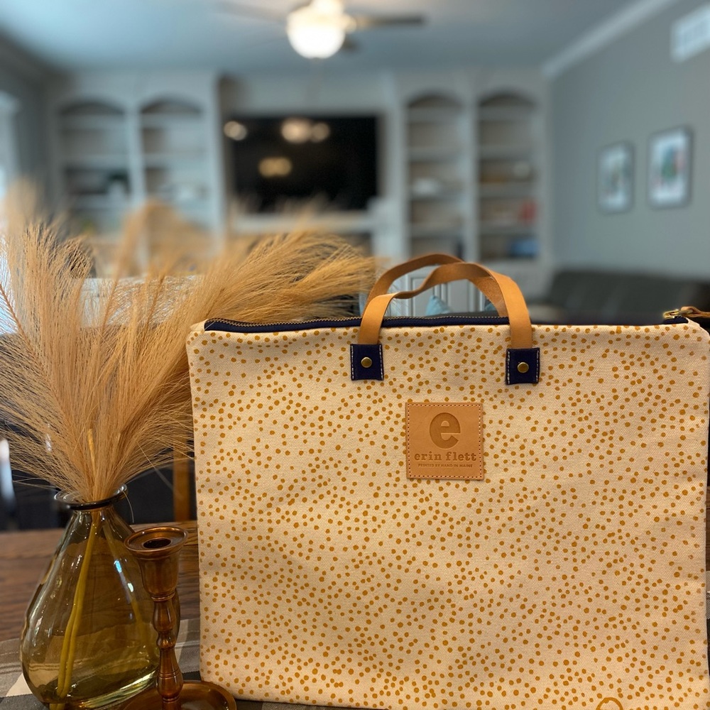 Erin Flett | Gold Dots | Folder or Laptop Bag | New - without tags